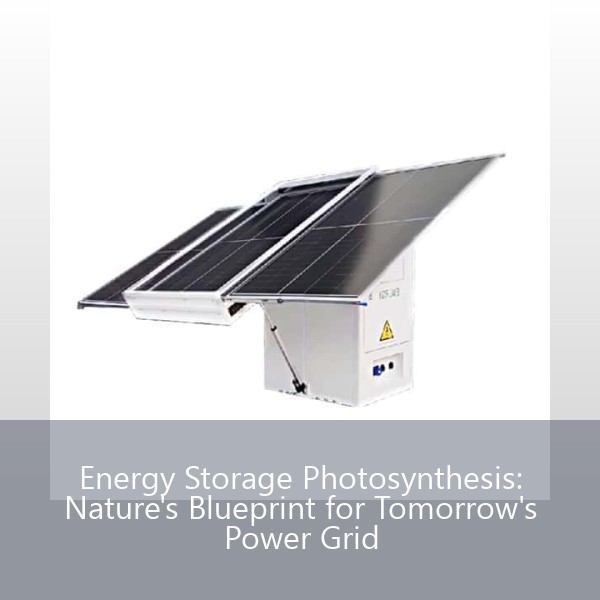 Energy Storage Photosynthesis: Nature's Blueprint for Tomorrow's Power Grid